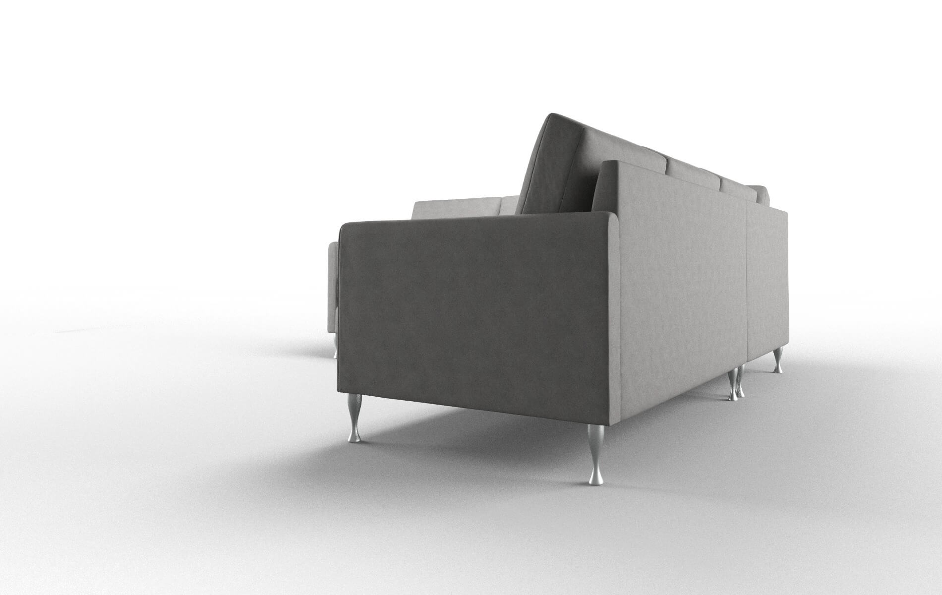 Eureka Dream_d Charcoal Sectional metal legs 4