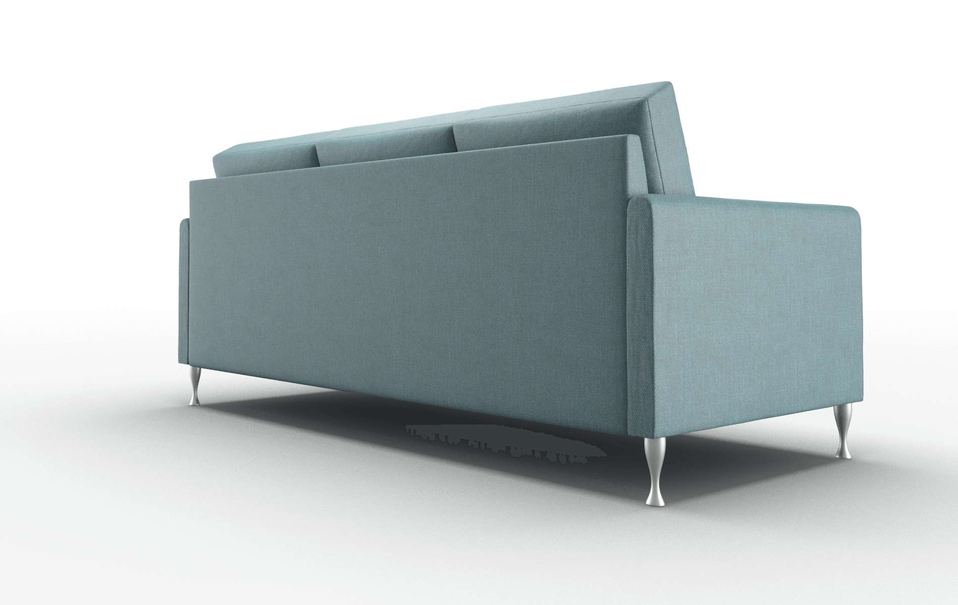 Eureka Elliot Teal Sofa metal legs 5