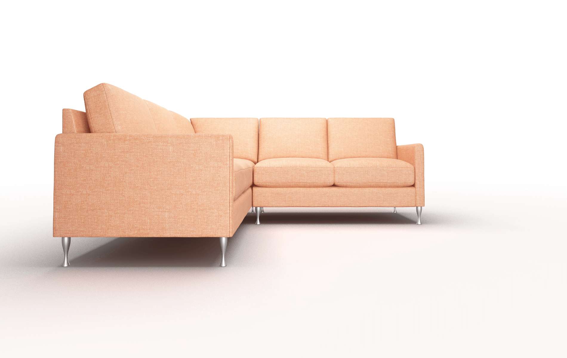 Eureka Hepburn Appricot Sectional metal legs 2