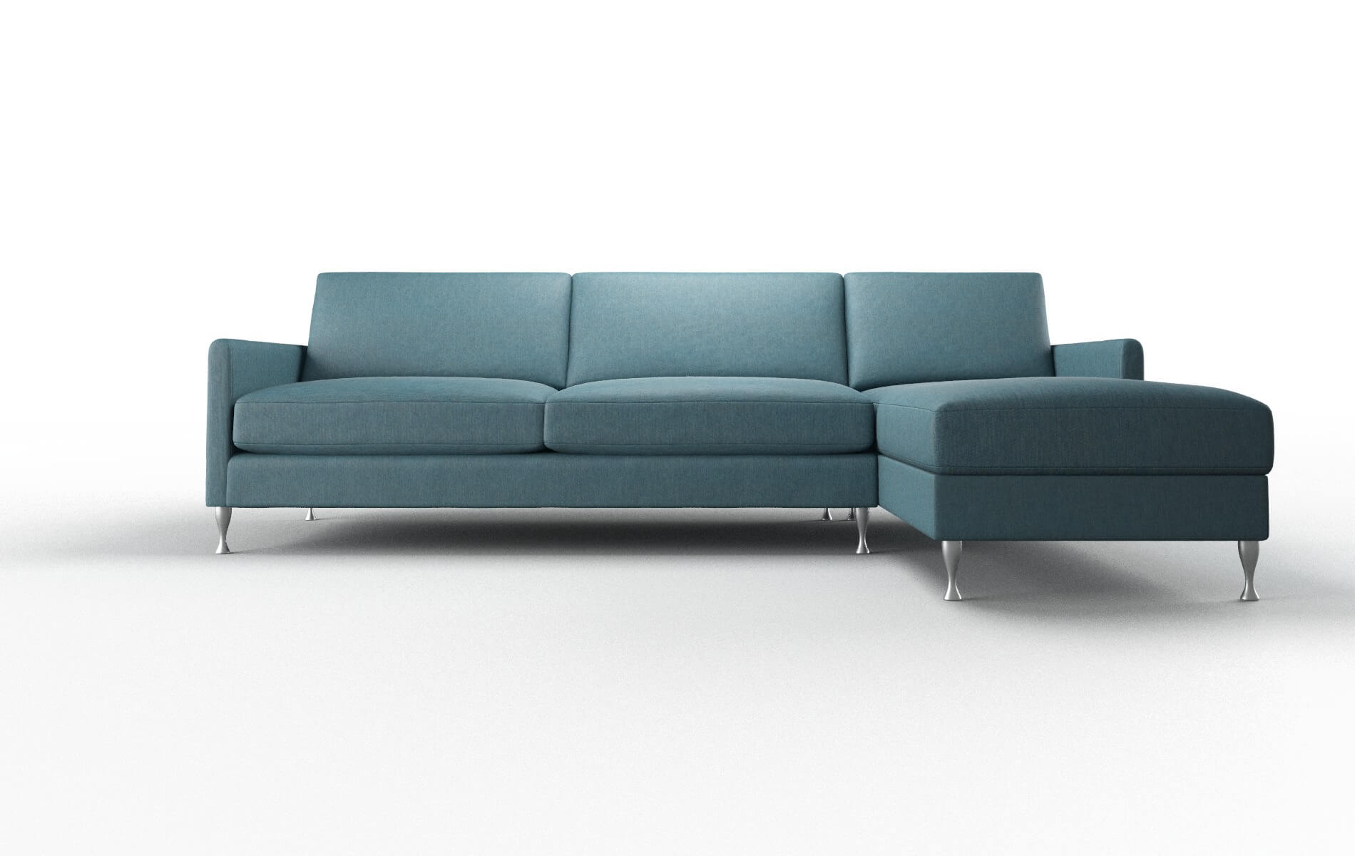 Eureka Hepburn Teal Panel metal legs 1