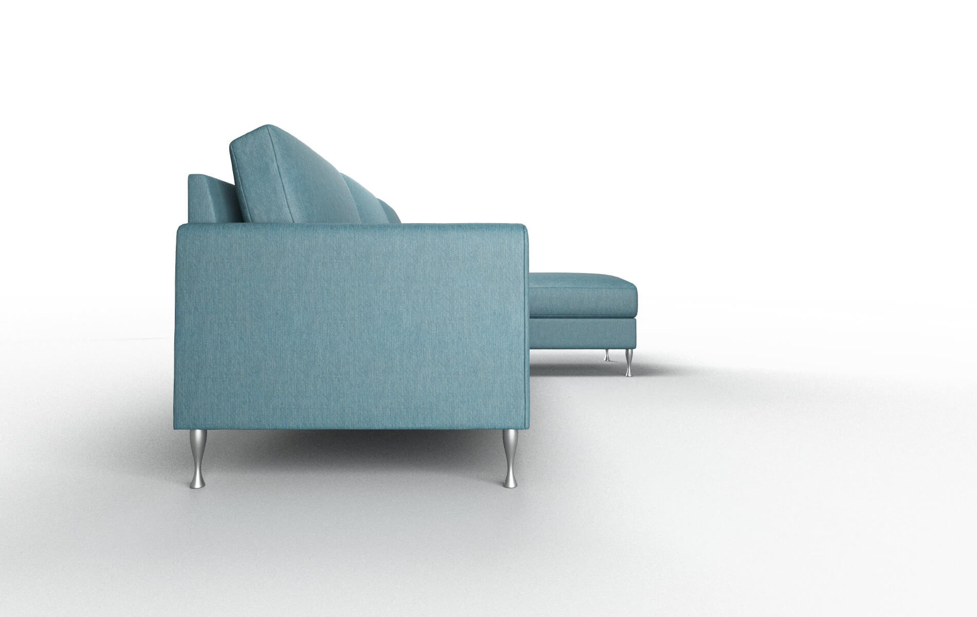 Eureka Hepburn Teal Panel metal legs 3