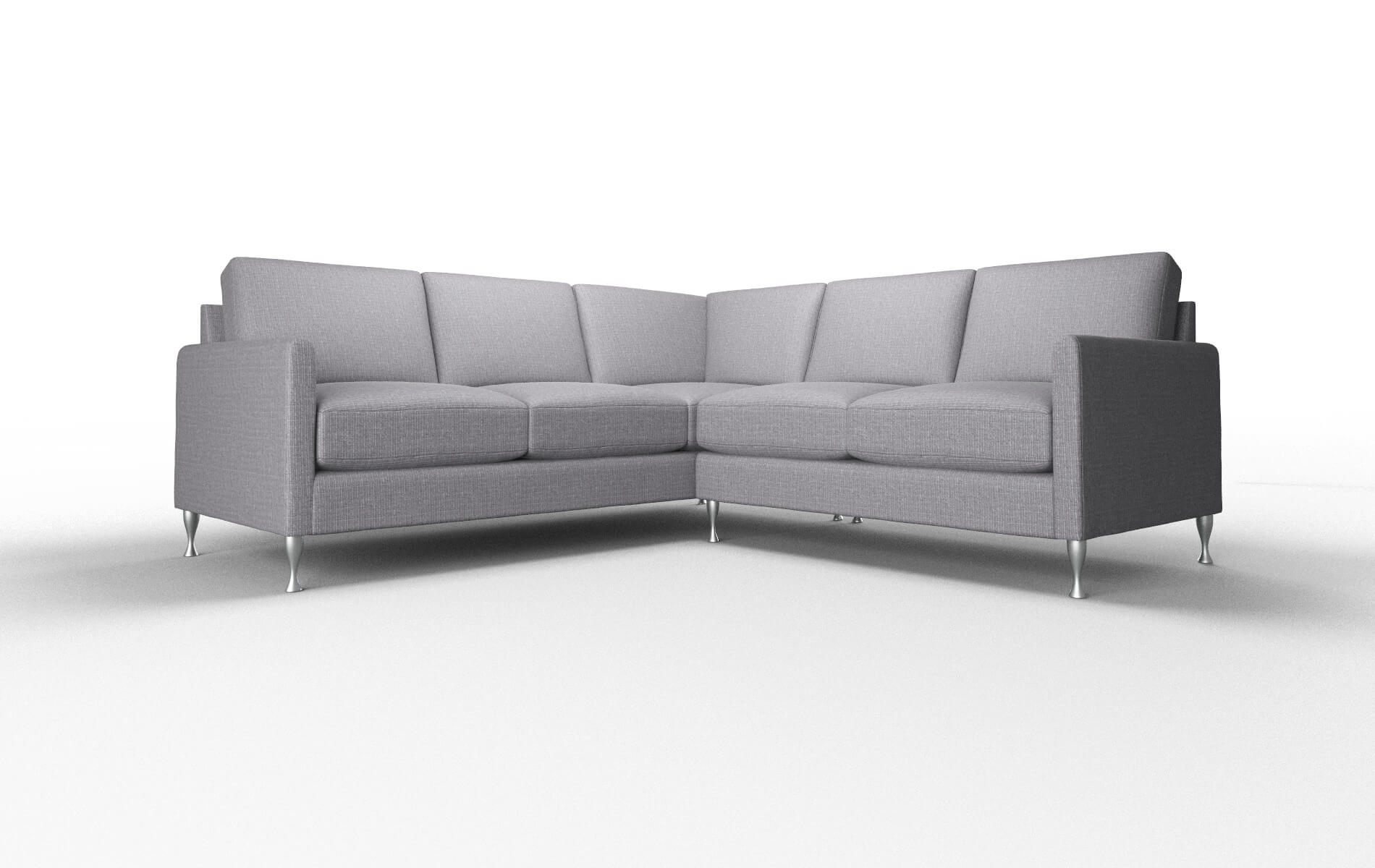 Eureka Insight Denim Sectional metal legs 1