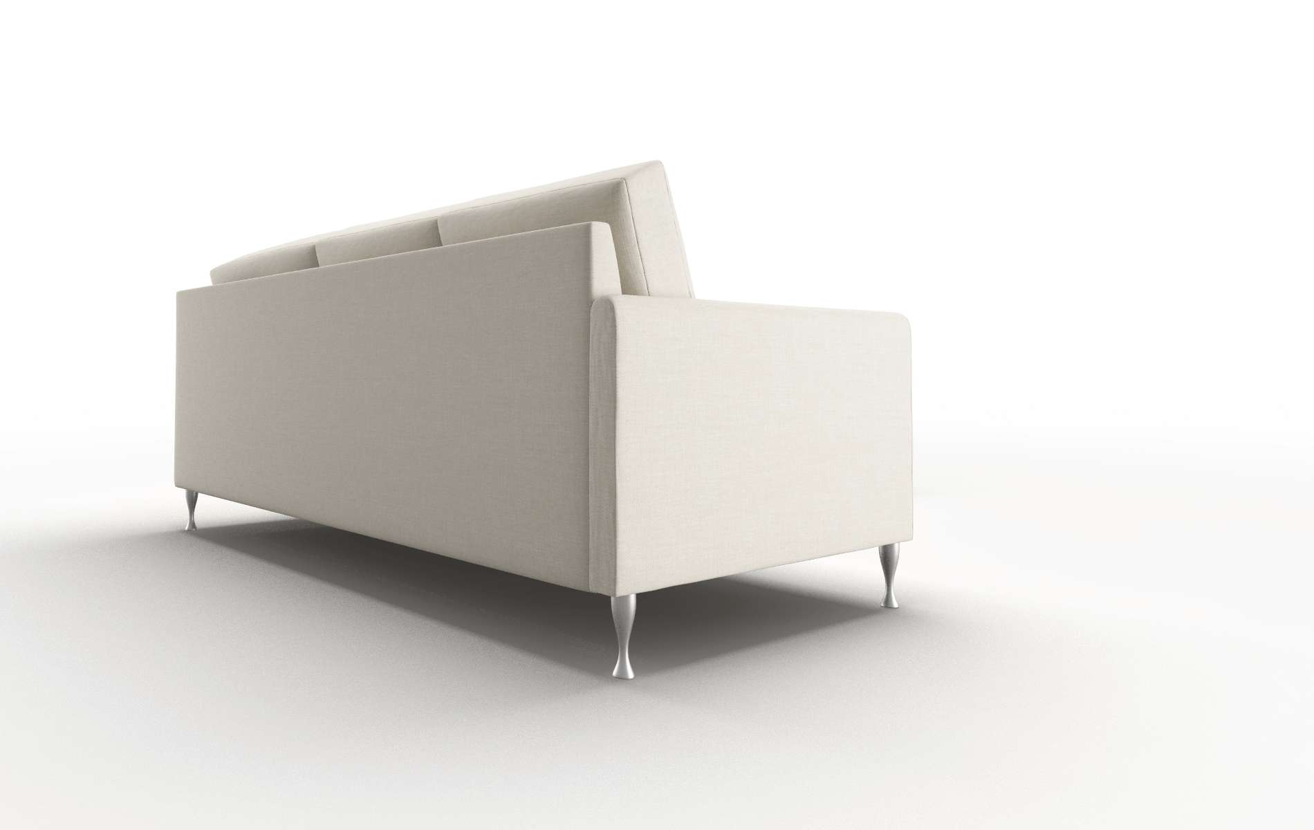 Eureka Keylargo Almond Sectional metal legs 3