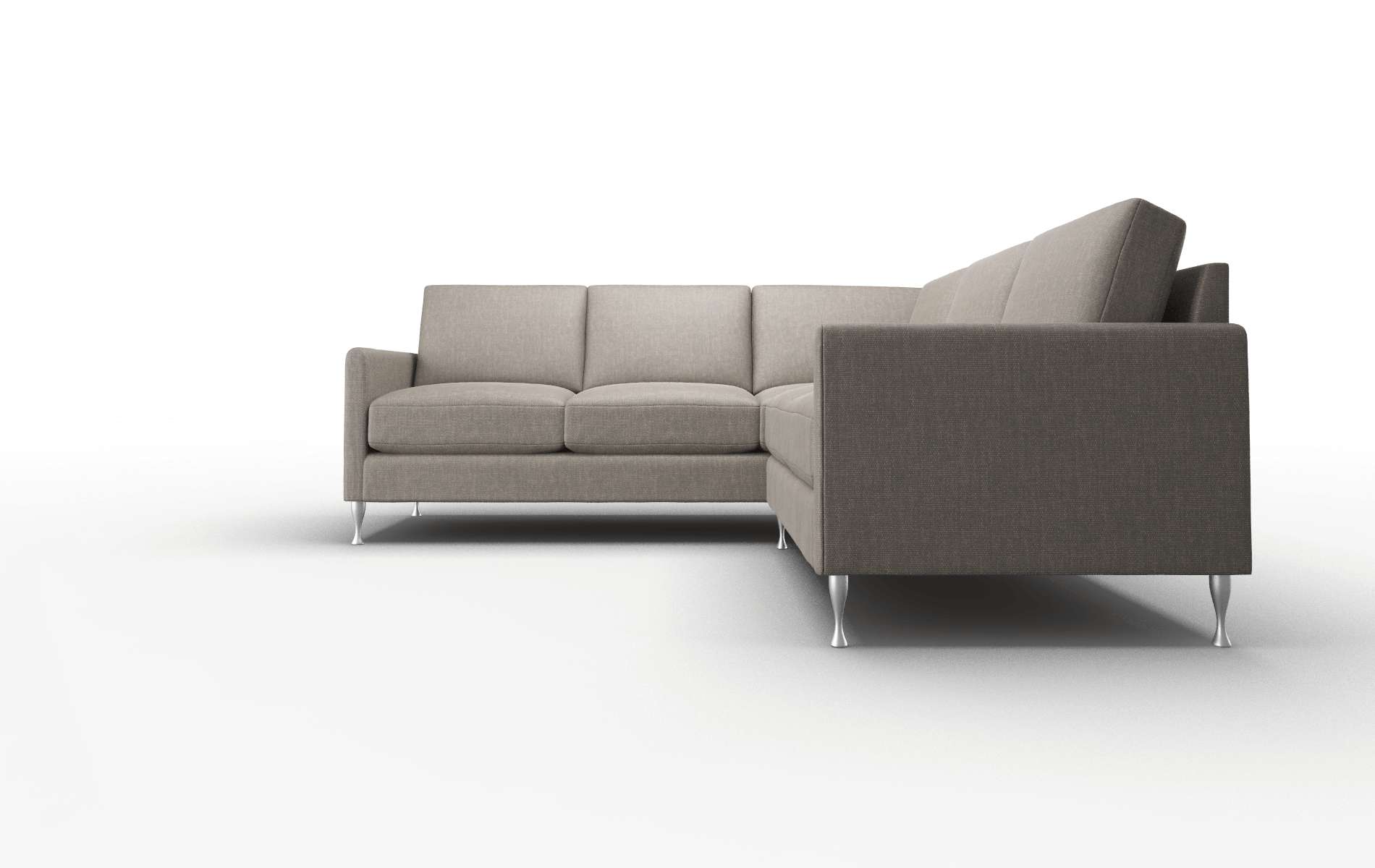 Eureka Keylargo Bark Sectional metal legs 5