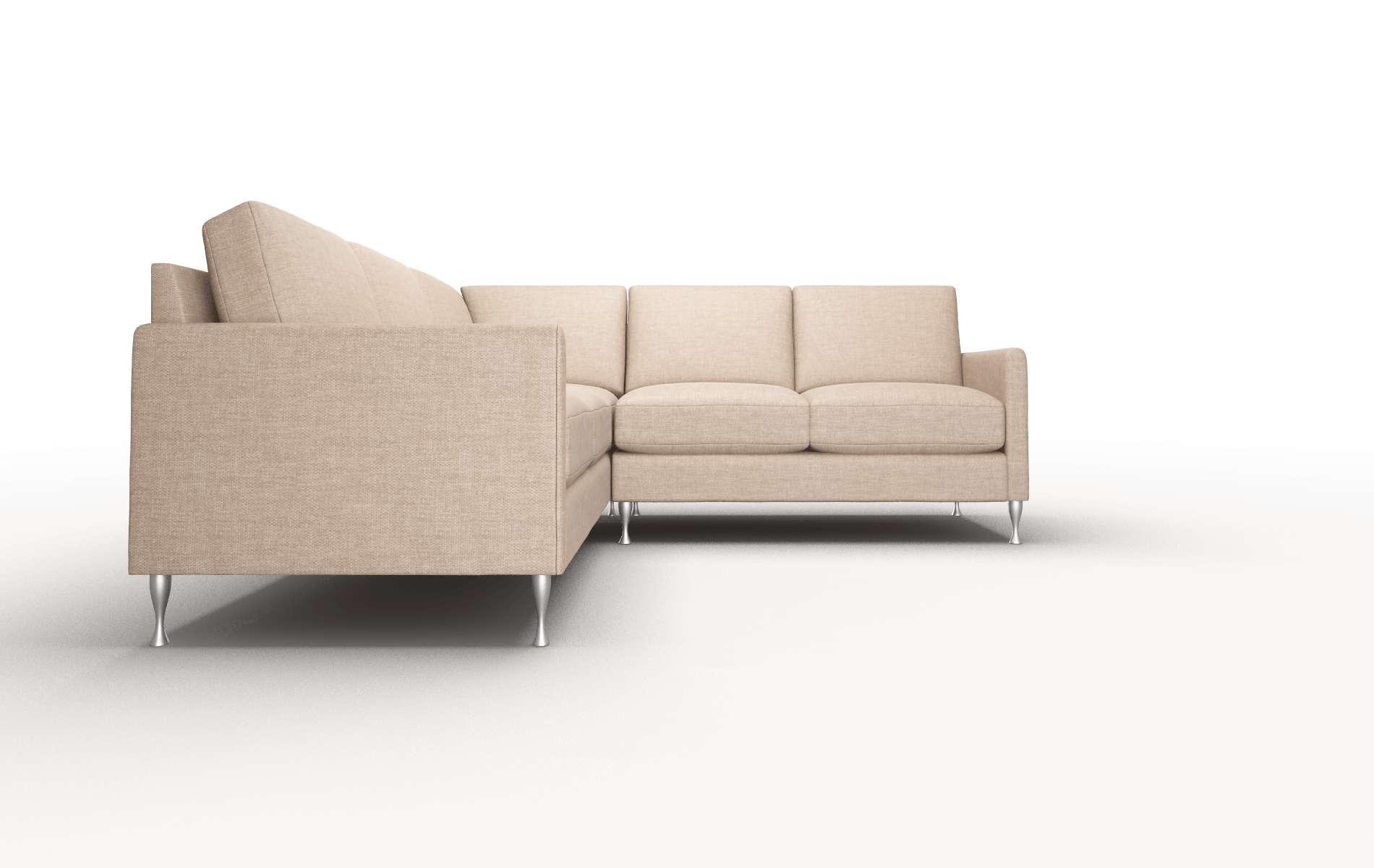 Eureka Keylargo Mink Sectional metal legs 2