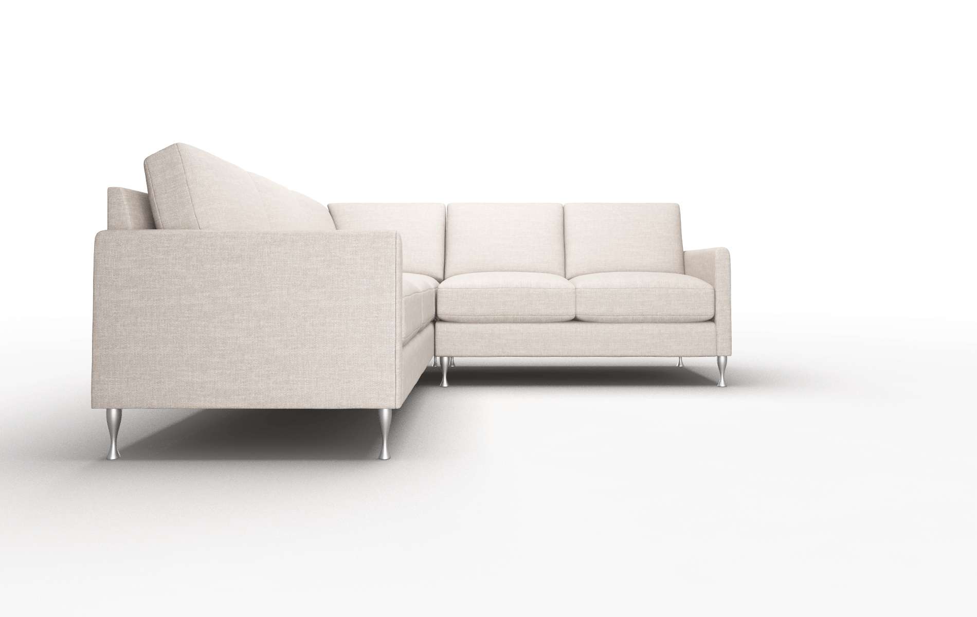 Eureka Keylargo Pumice Sectional metal legs 2