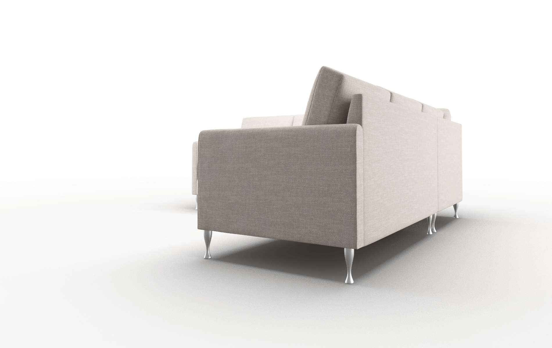 Eureka Keylargo Pumice Sectional metal legs 4