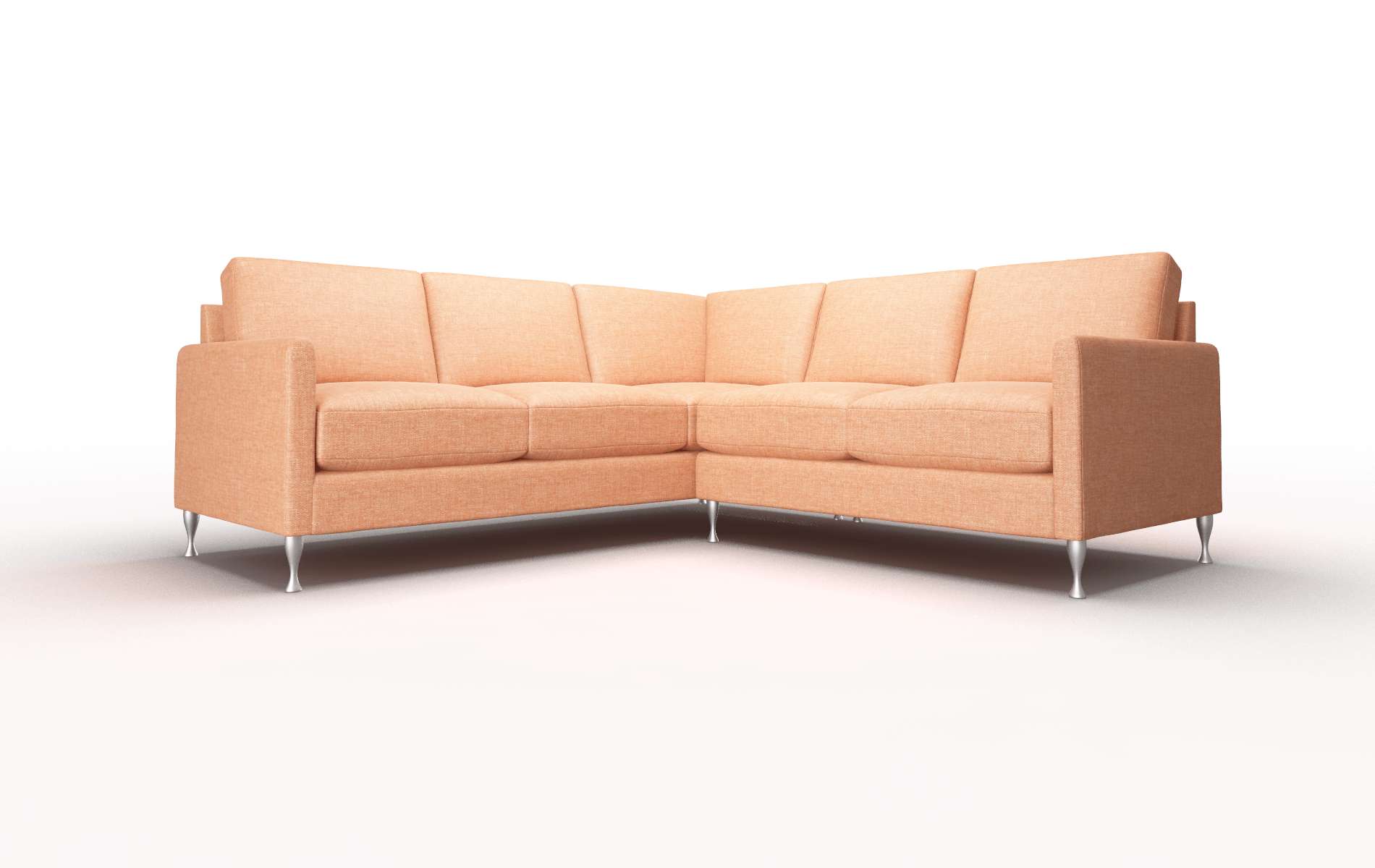 Eureka Keylargo Terracotta Sectional metal legs 1