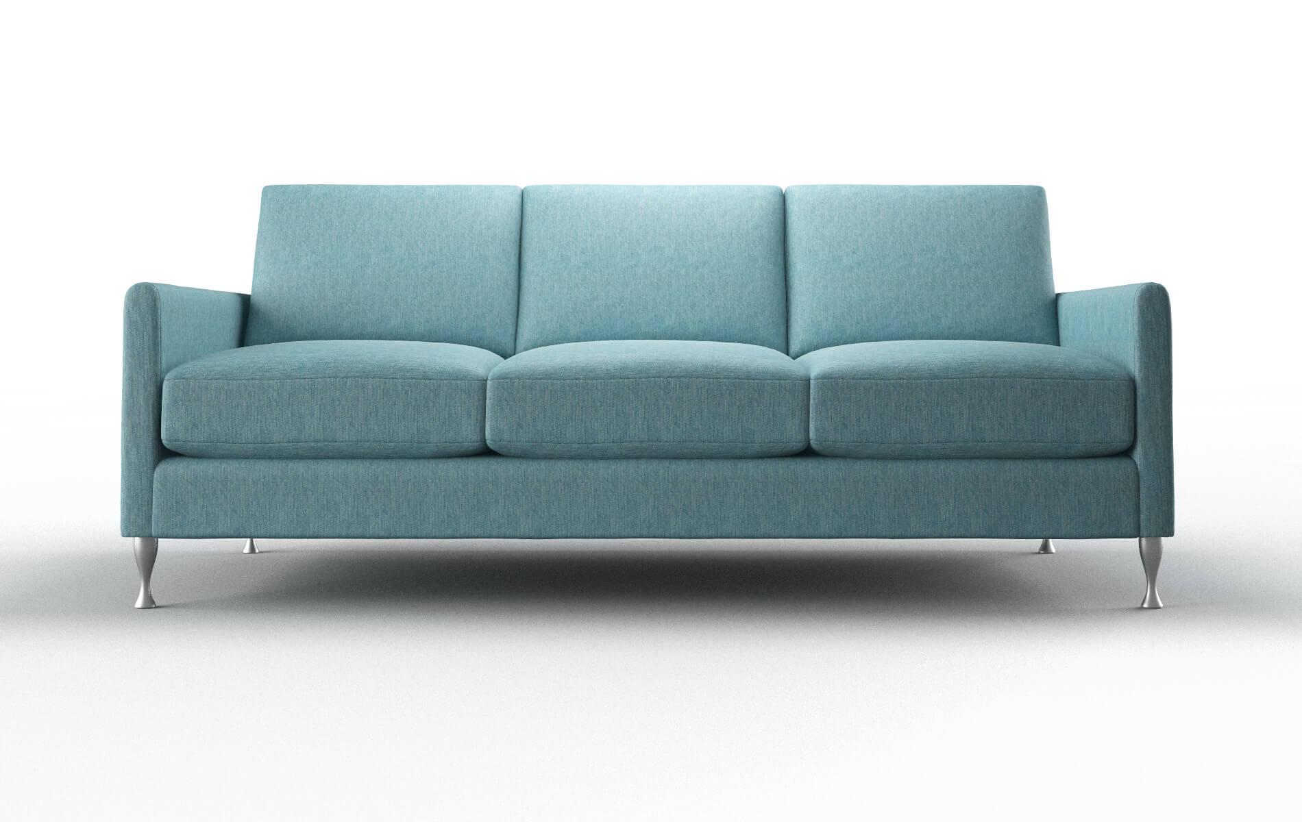 Eureka Lana Peacock Sofa metal legs 1