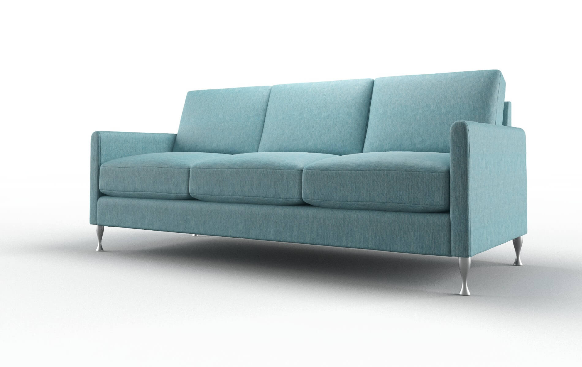 Eureka Lana Peacock Sofa metal legs 4