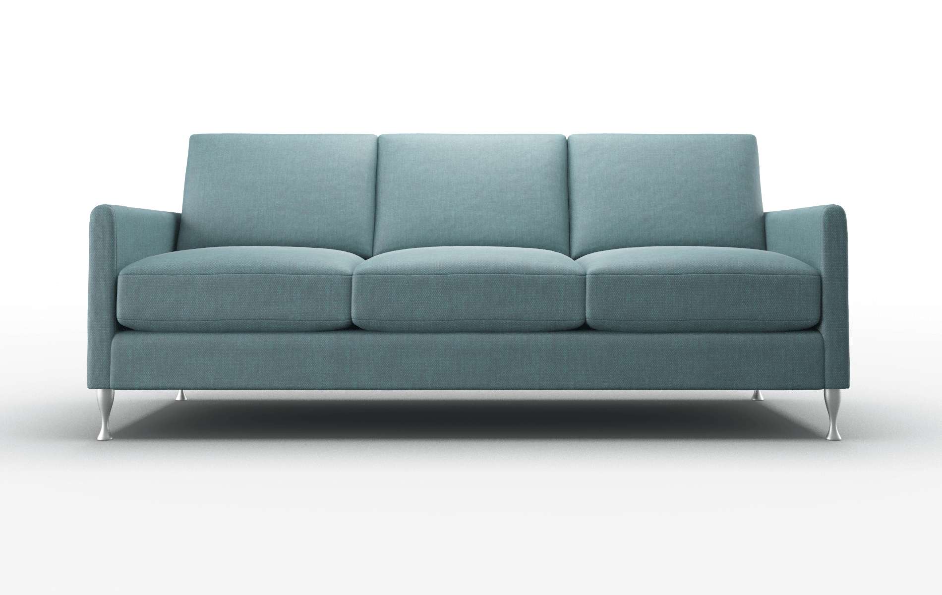 Eureka Leslie Peacock Sofa metal legs 1