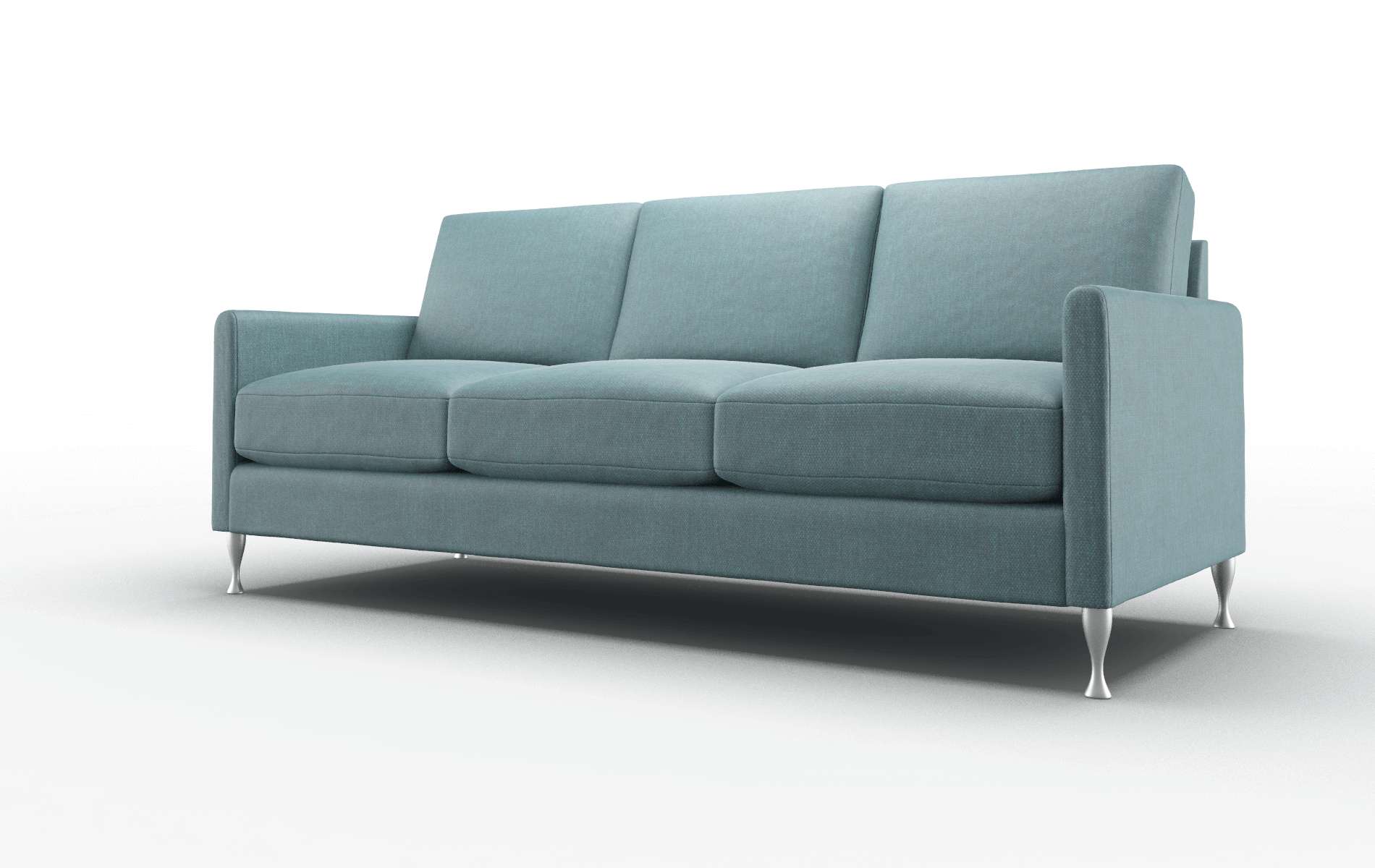 Eureka Leslie Peacock Sofa metal legs 4
