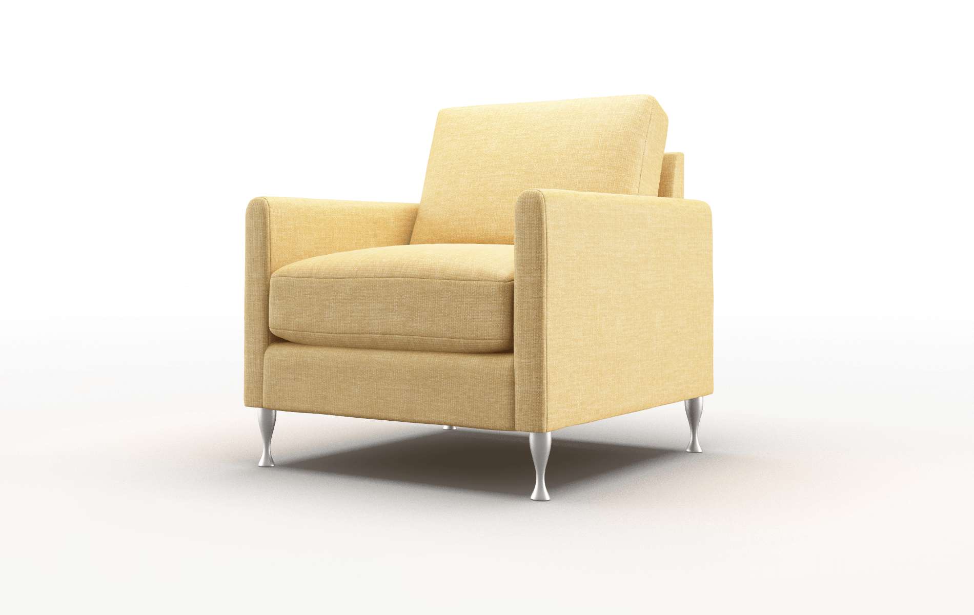 Eureka Leslie Saffron Chair metal legs 4