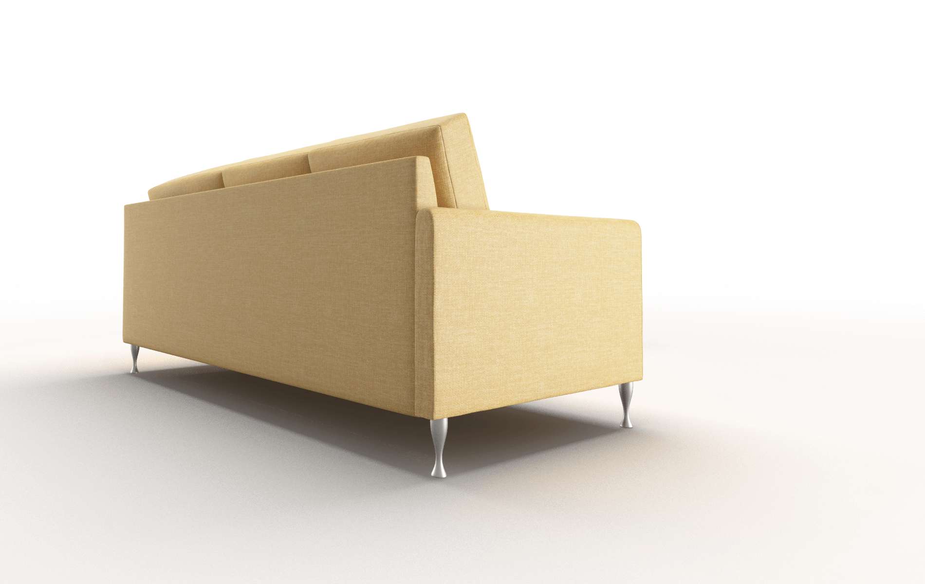 Eureka Leslie Saffron Sectional metal legs 3