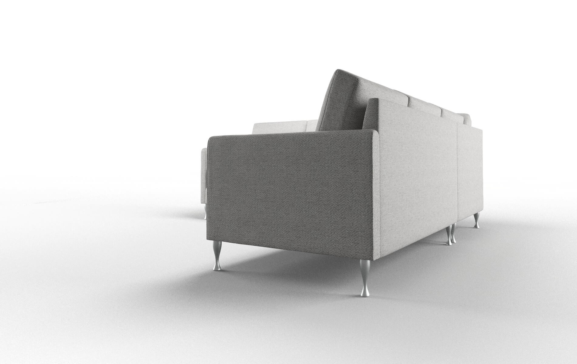 Eureka Malibu Dove Sectional metal legs 4