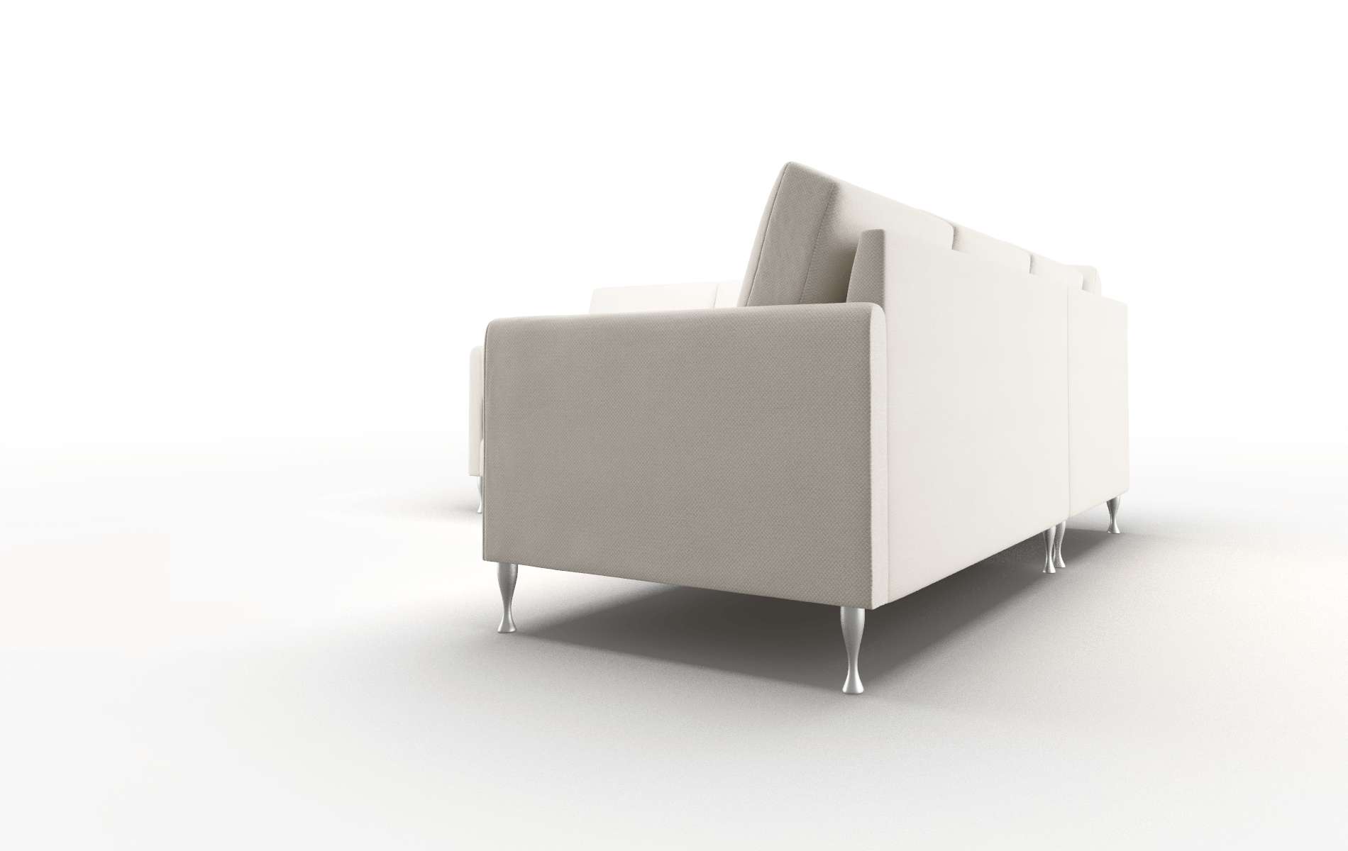 Eureka Malibu Linen Sectional metal legs 4