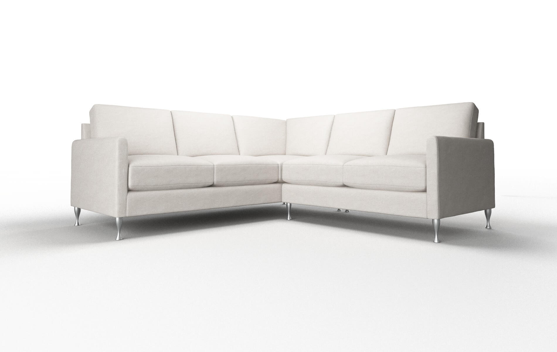 Eureka Noble Grey Sectional metal legs 1