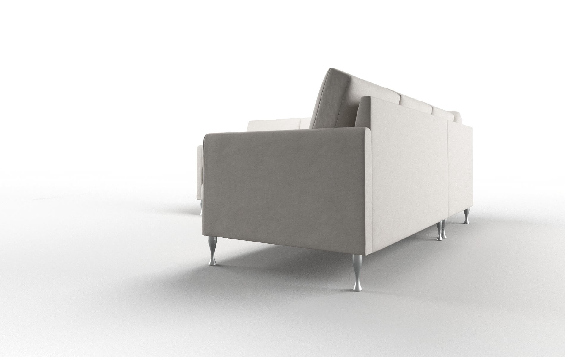 Eureka Noble Grey Sectional metal legs 4