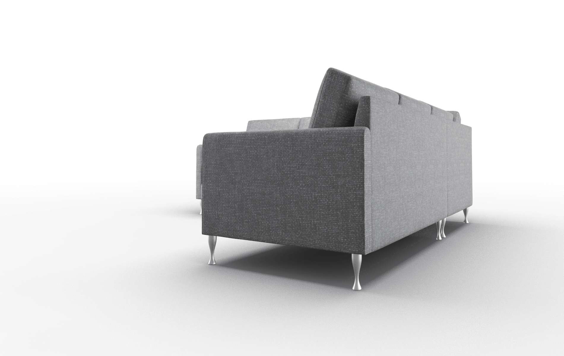 Eureka Notion Graphite Sectional metal legs 4