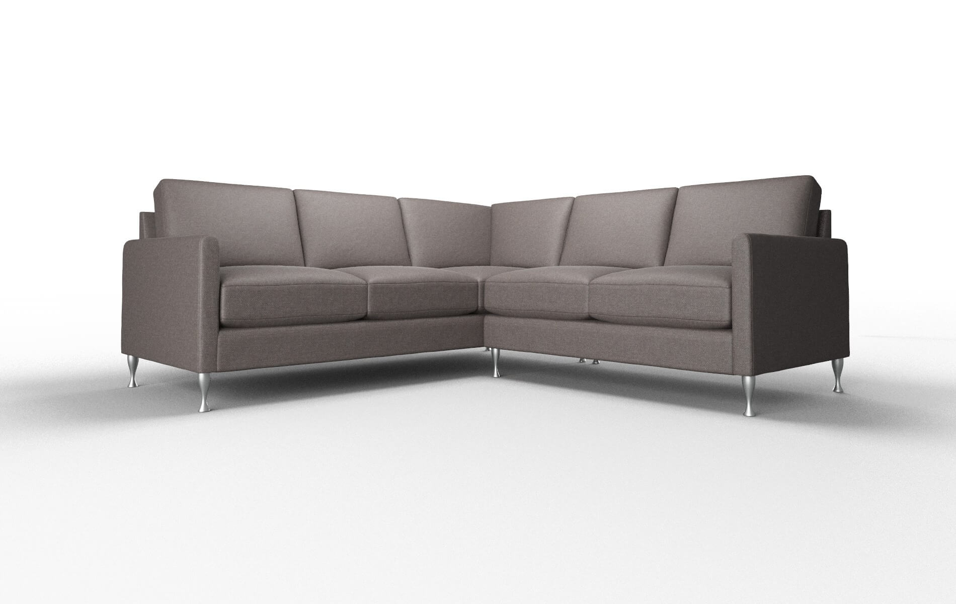 Eureka Oscar Chocolate Sectional metal legs 1