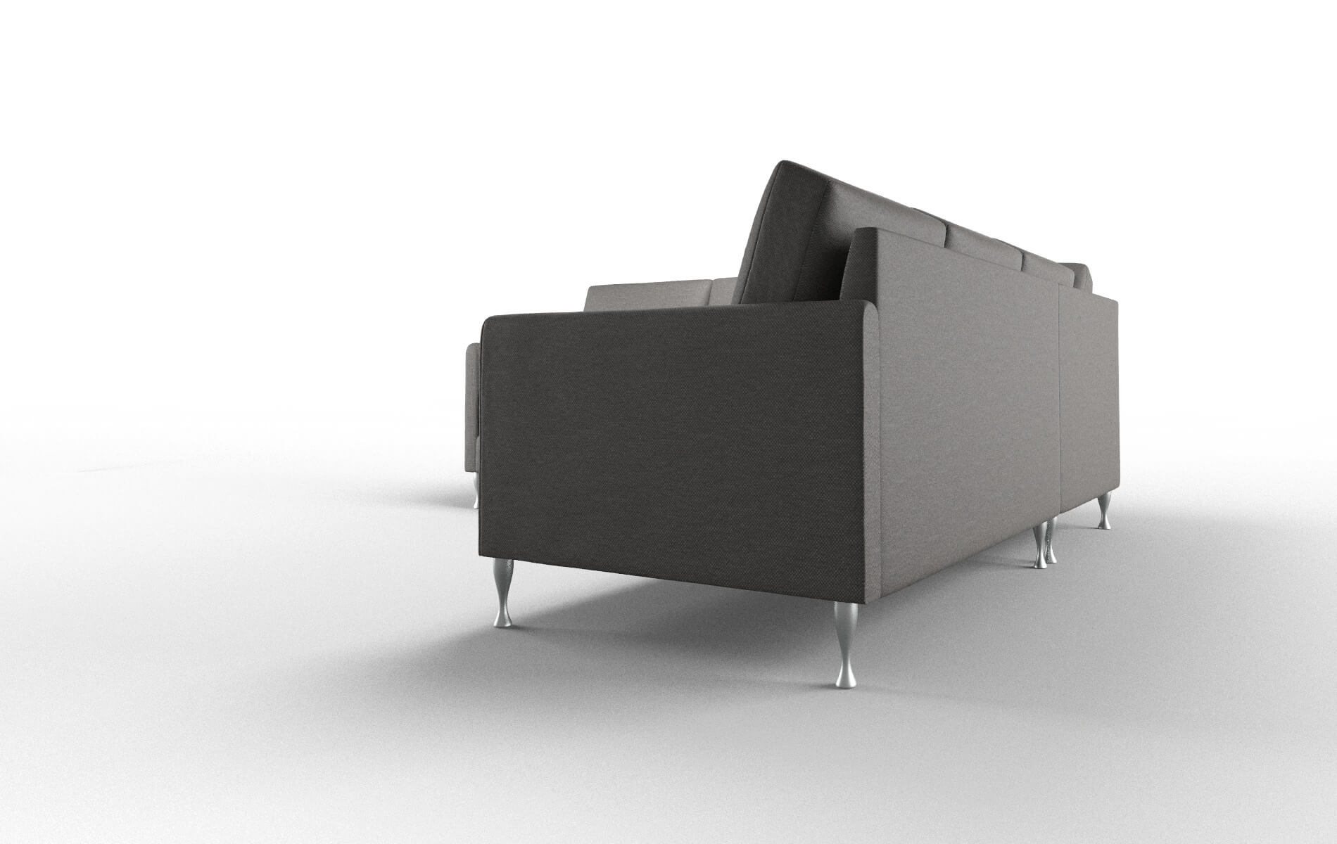 Eureka Oscar Grey Sectional metal legs 4