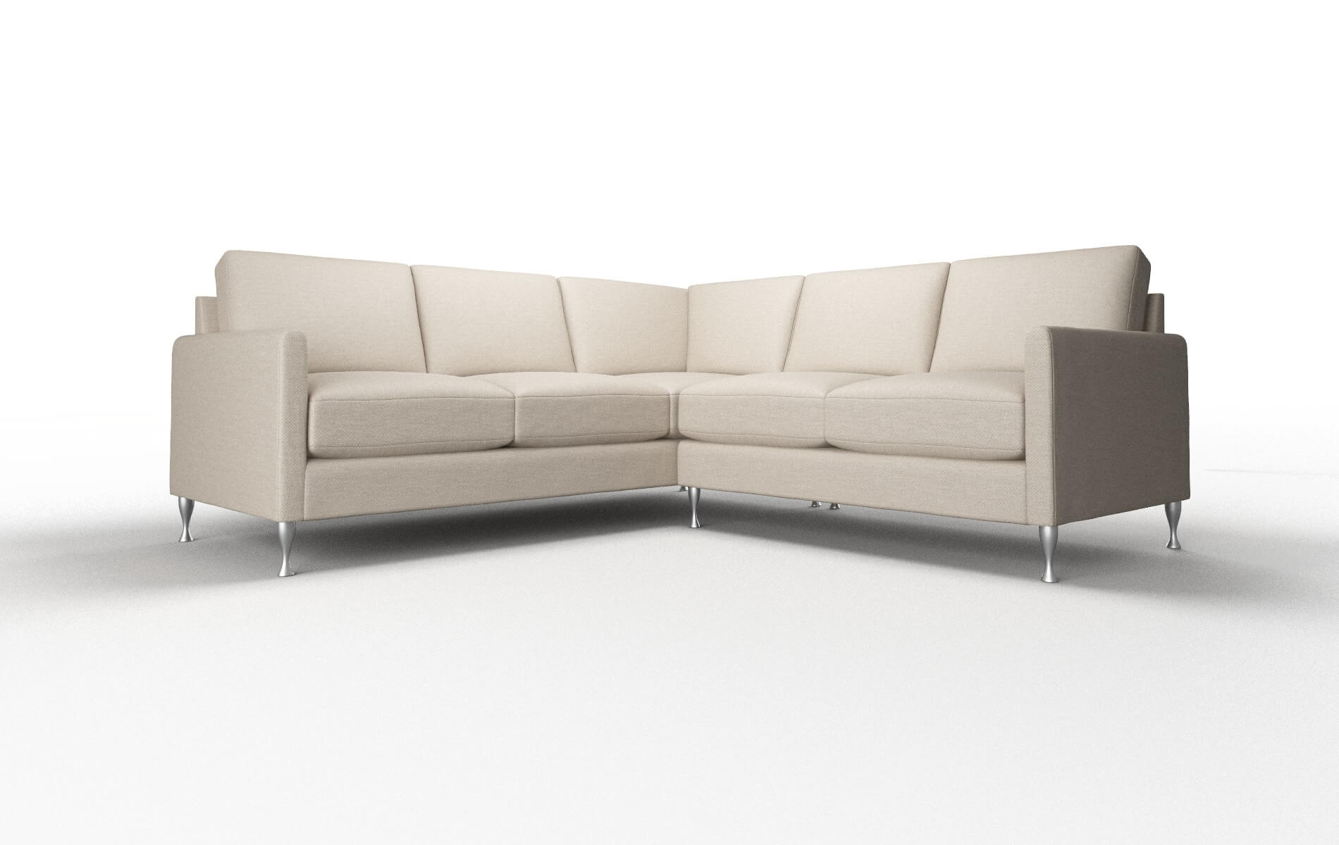 Eureka Oscar Linen Sectional metal legs 1