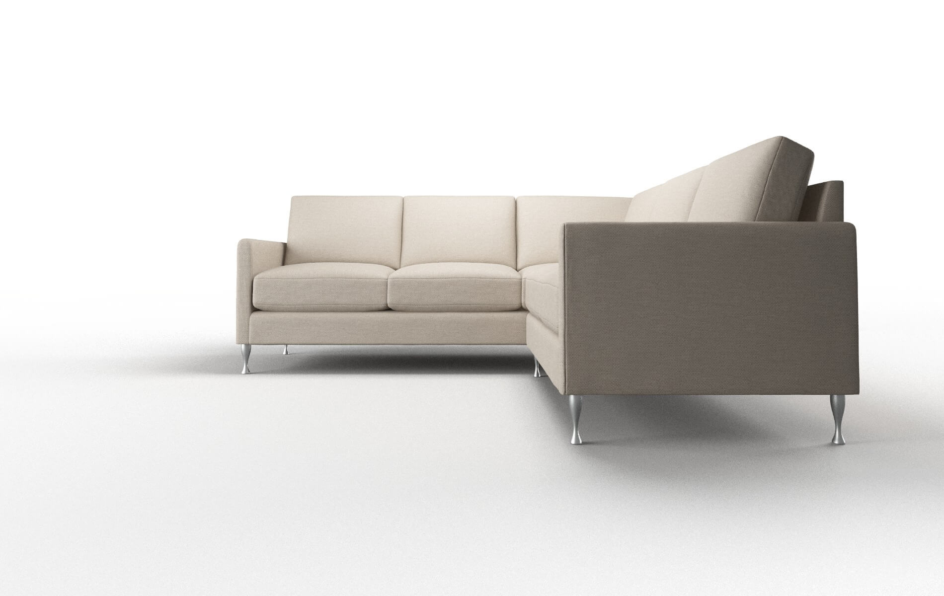 Eureka Oscar Linen Sectional metal legs 5