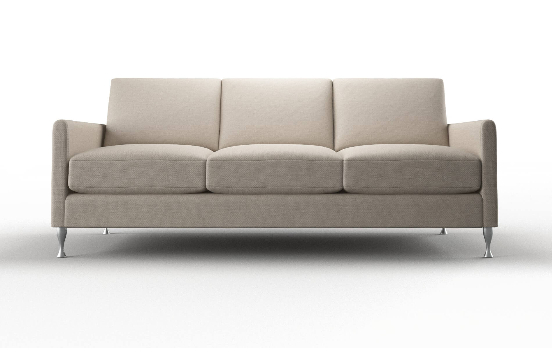 Eureka Oscar Linen Sofa metal legs 1