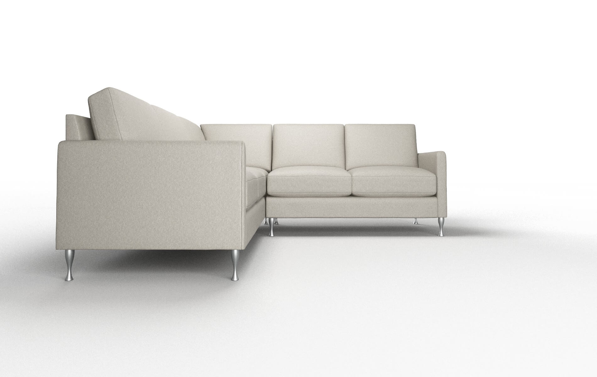 Eureka Oscar Silver Sectional metal legs 2