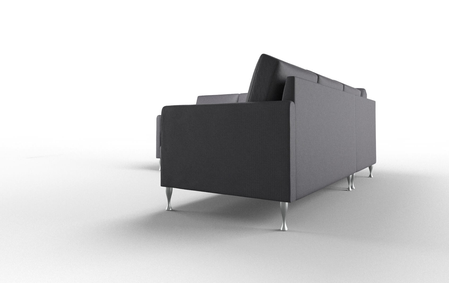 Eureka Parker Charcoal Sectional metal legs 4