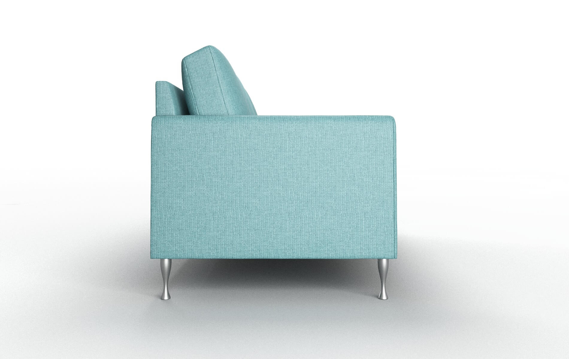Eureka Parker Turquoise Sofa metal legs 3
