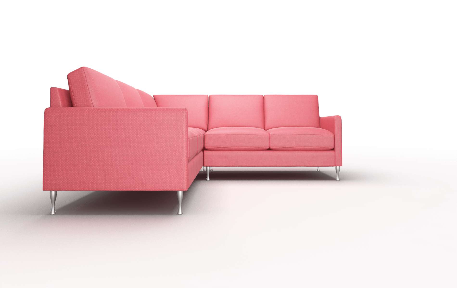 Eureka Pauline Ruby Sectional metal legs 2