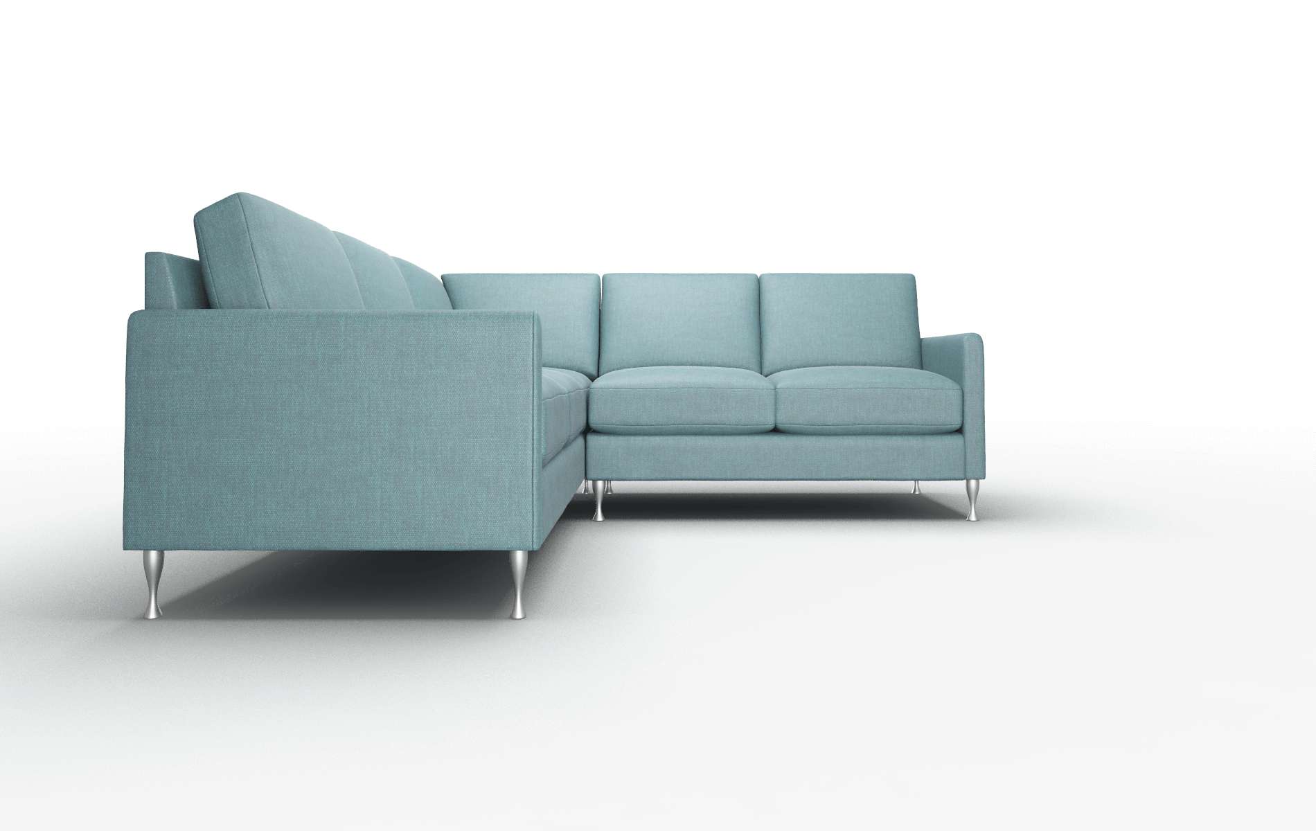 Eureka Rocket Peacock Sectional metal legs 2