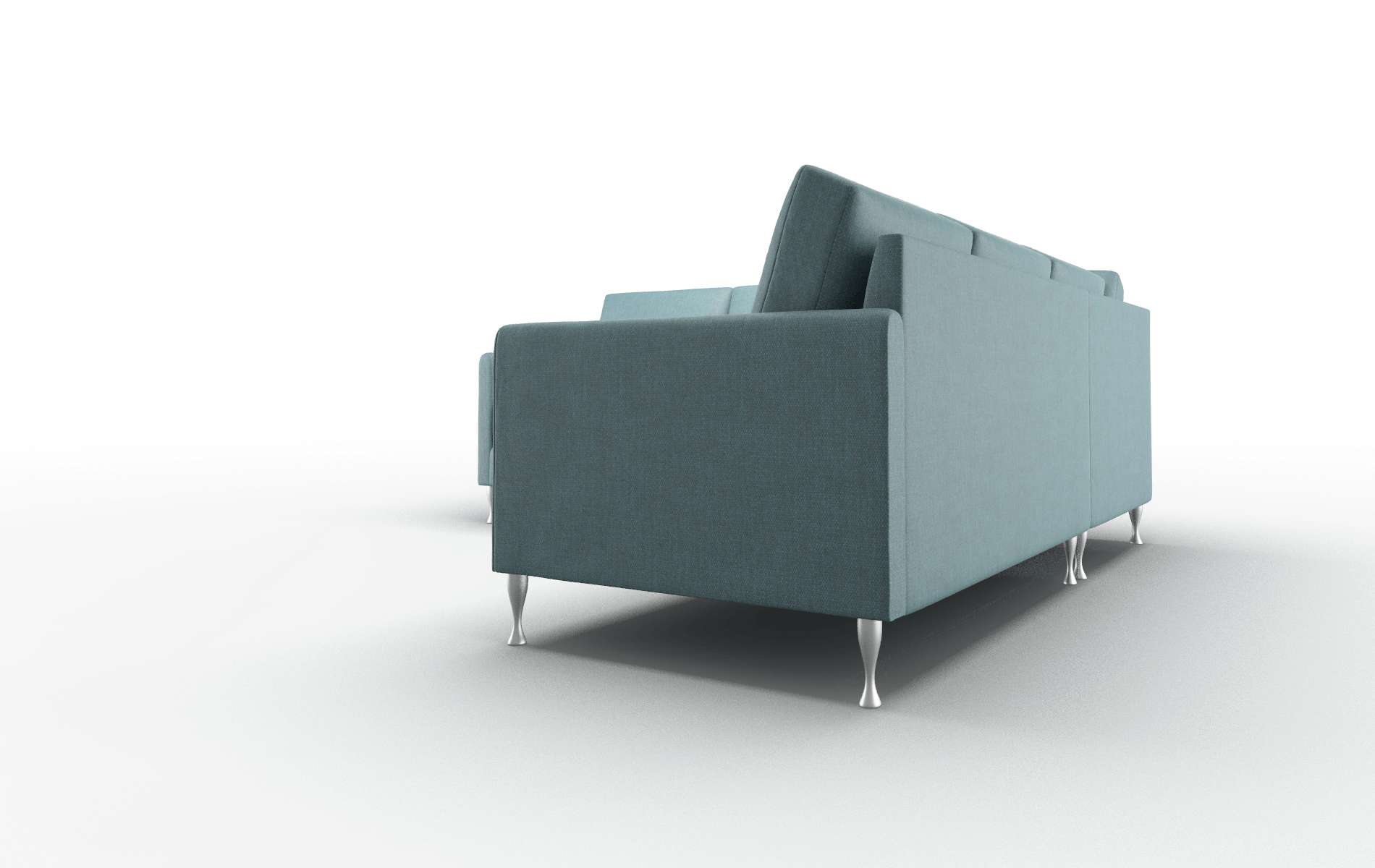 Eureka Rocket Peacock Sectional metal legs 4