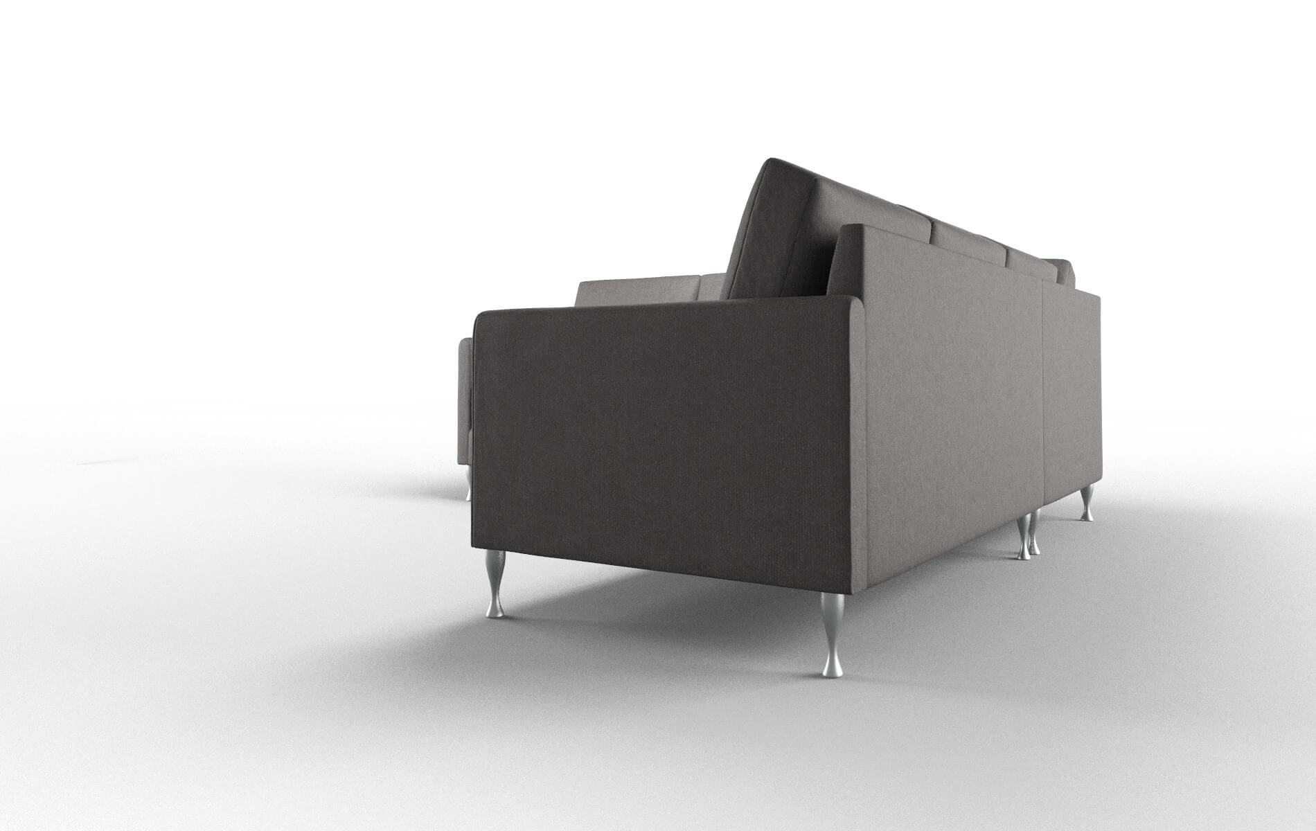 Eureka Sasha Grey Sectional metal legs 4