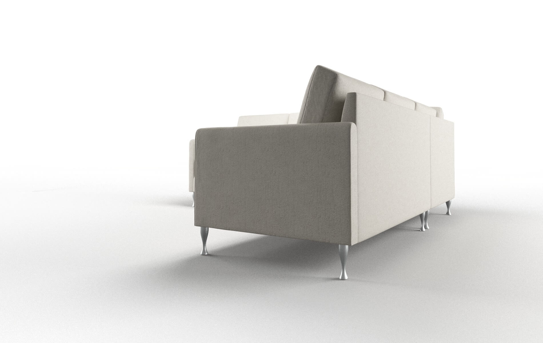 Eureka Sasha Linen Sectional metal legs 4