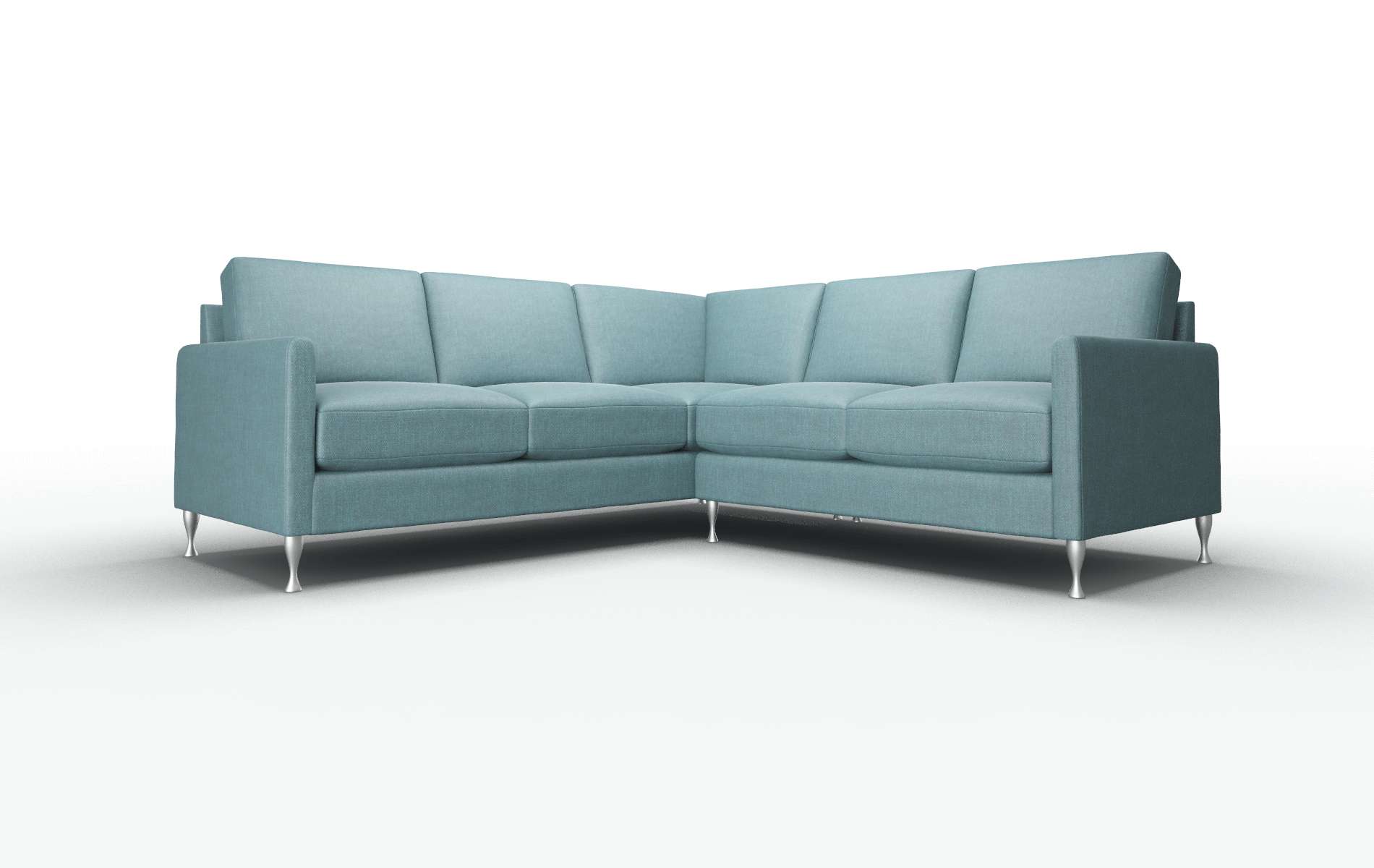 Eureka Simplex Blue_moon Sectional metal legs 1