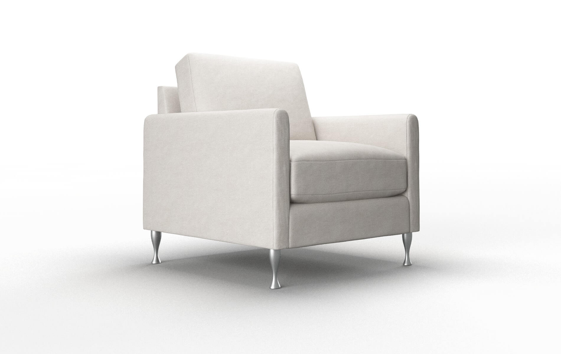 Eureka Suave Dove Chair metal legs 2