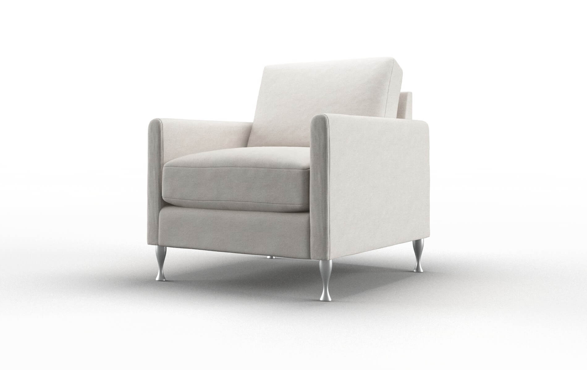 Eureka Suave Dove Chair metal legs 4