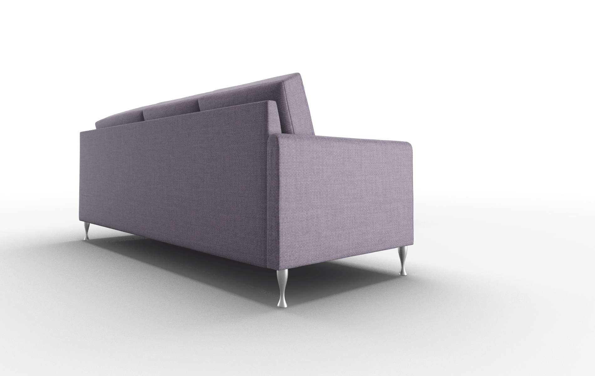 Eureka Tess Blackberry Sectional metal legs 3