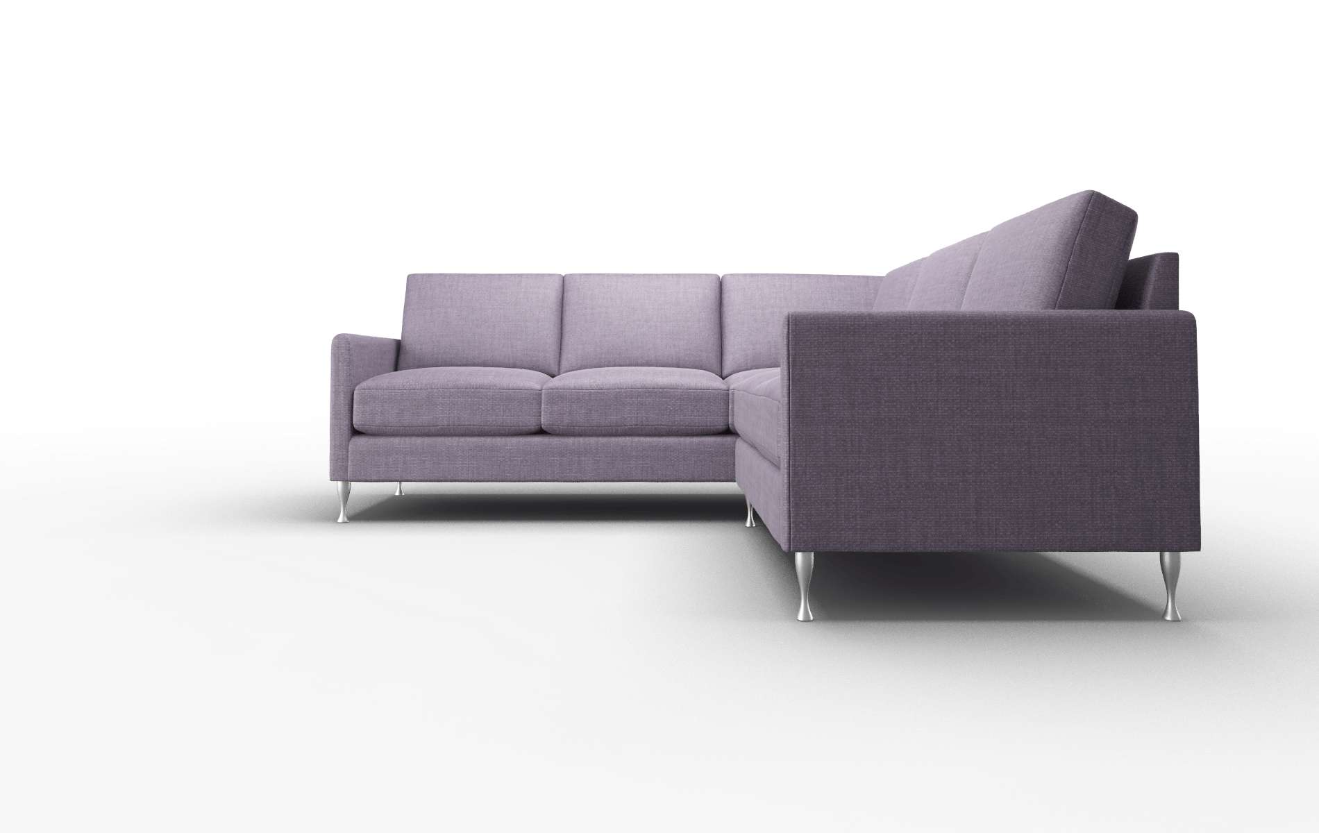 Eureka Tess Blackberry Sectional metal legs 5