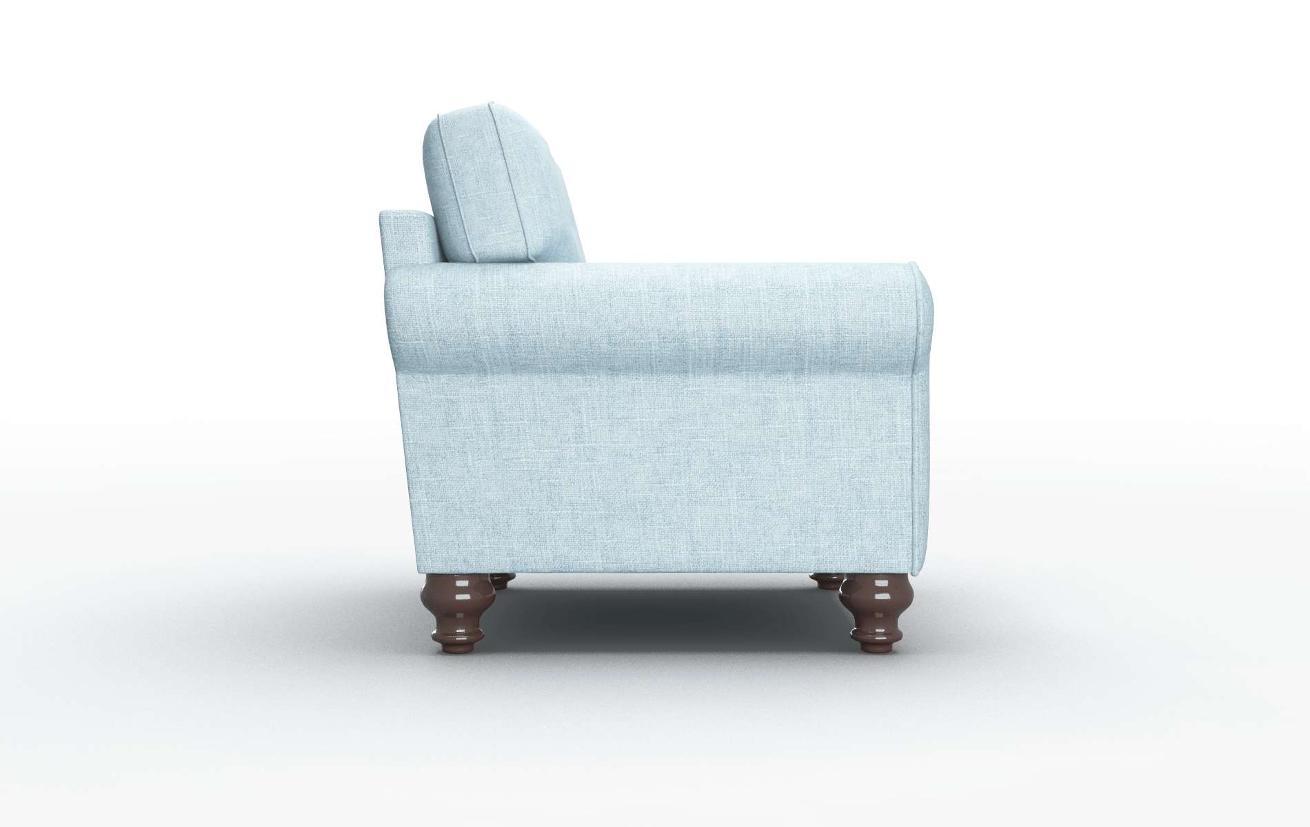 Farah Atlas Turquoise Chair espresso legs 3