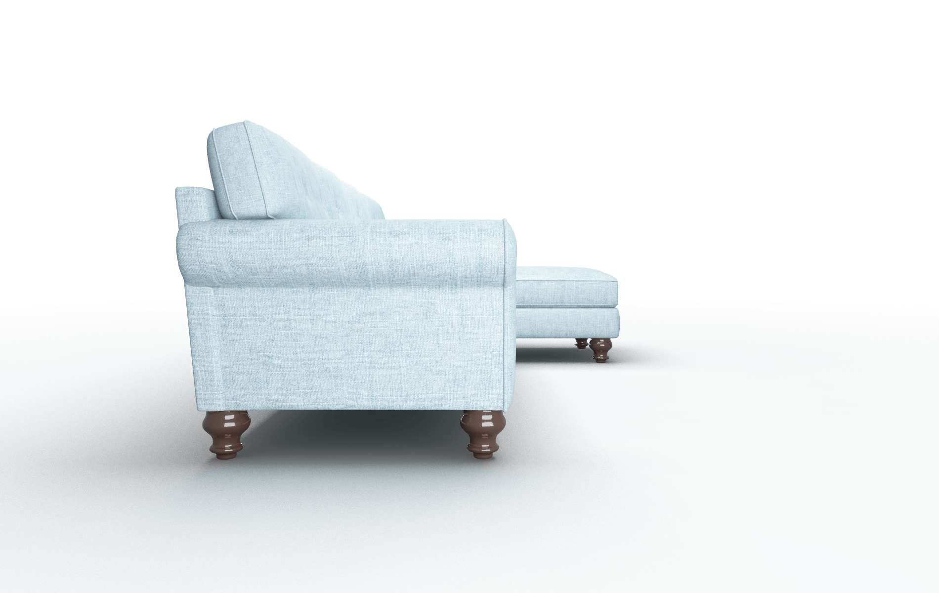 Farah Atlas Turquoise Panel espresso legs 3