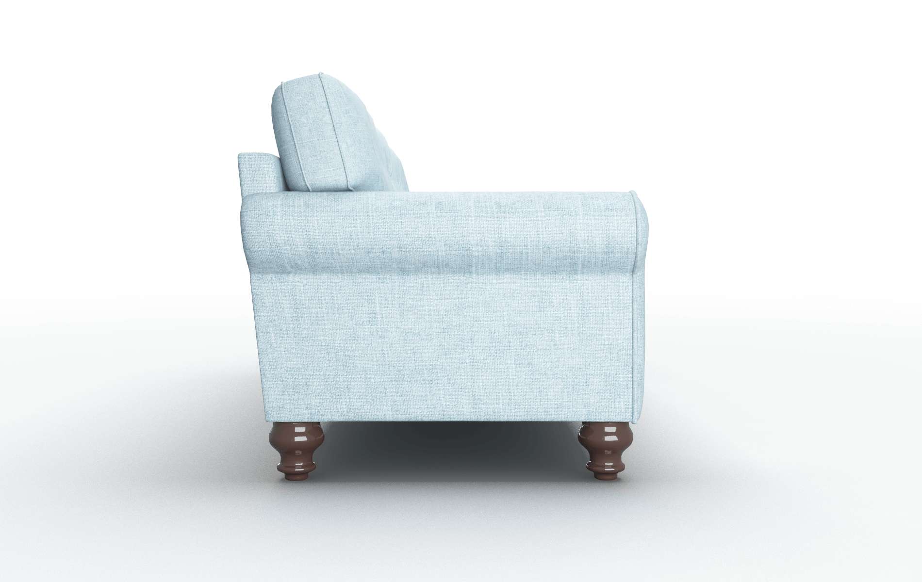 Farah Atlas Turquoise Sofa espresso legs 3