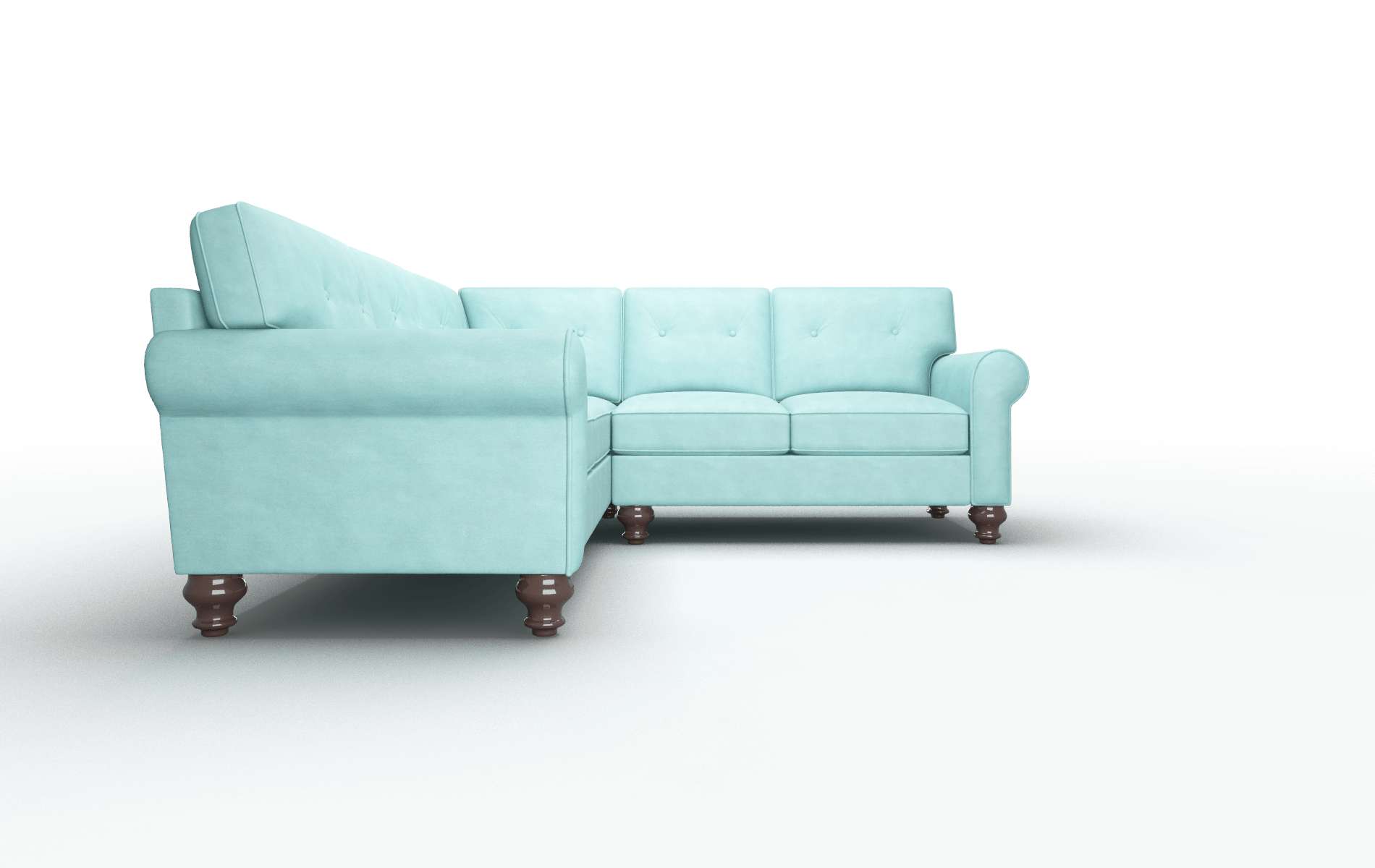 Farah Avalon_hp Aqua Sectional espresso legs 2