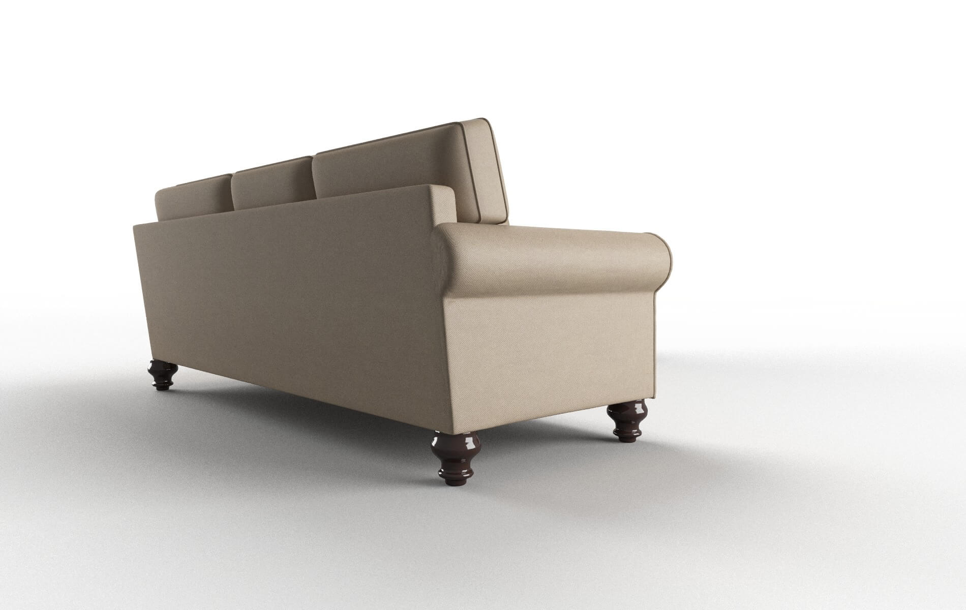 Farah Avenger Driftwood Sectional espresso legs 3