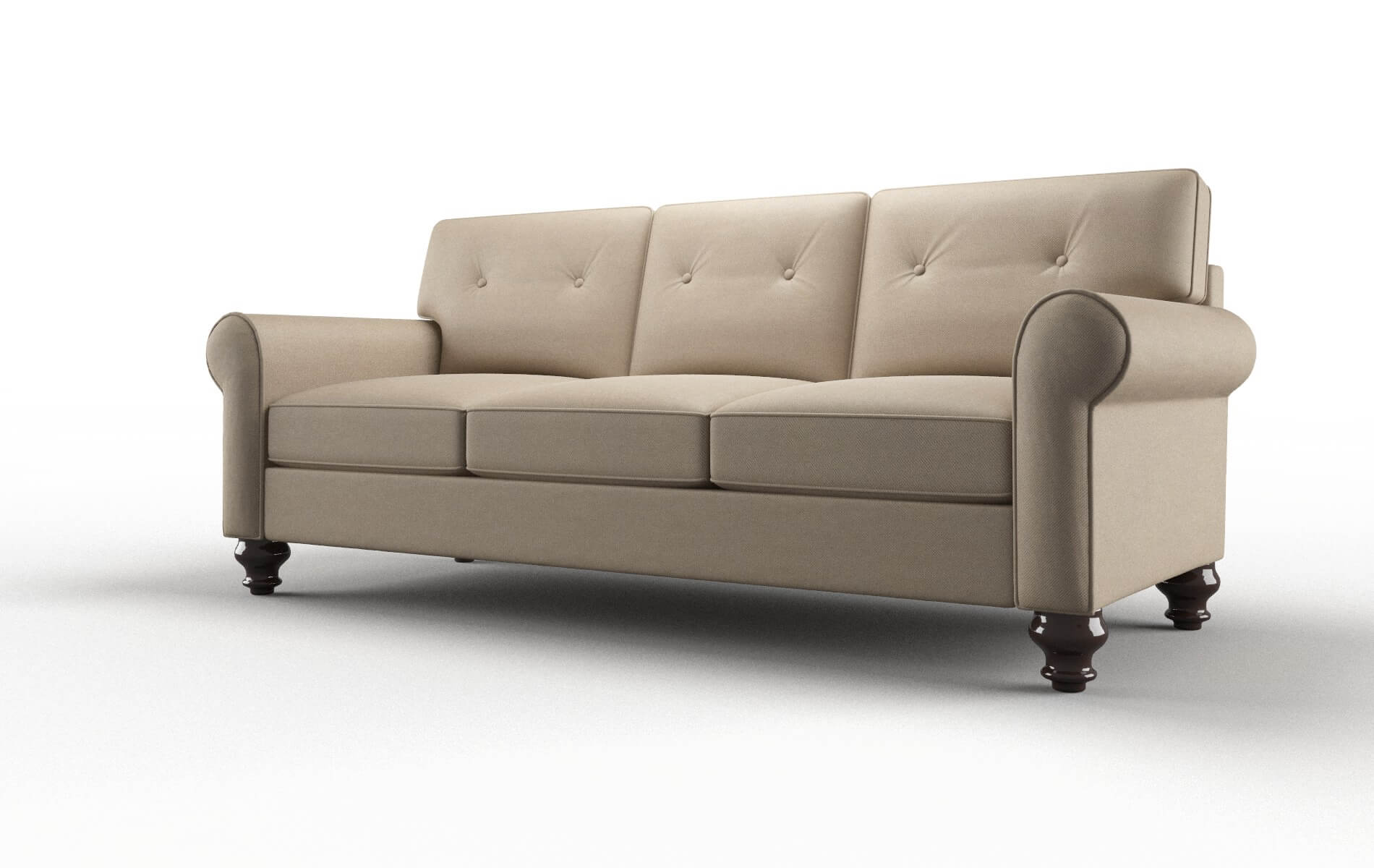 Farah Avenger Driftwood Sofa espresso legs 4