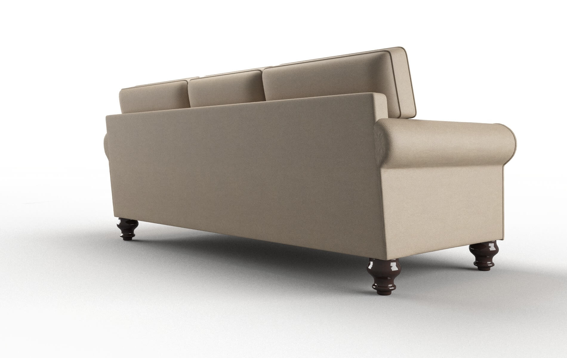 Farah Avenger Driftwood Sofa espresso legs 5