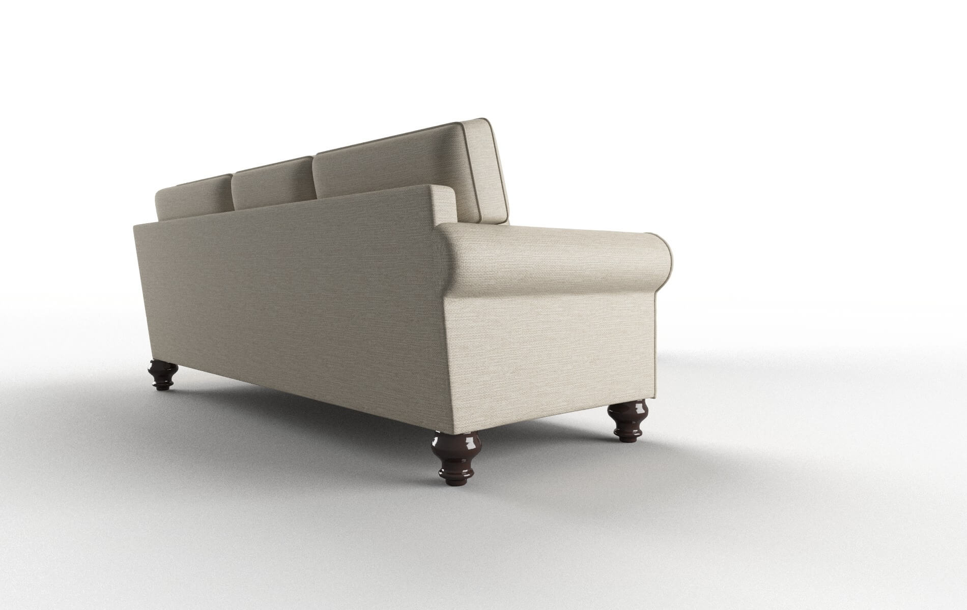 Farah Avenger Pumice Sectional espresso legs 3