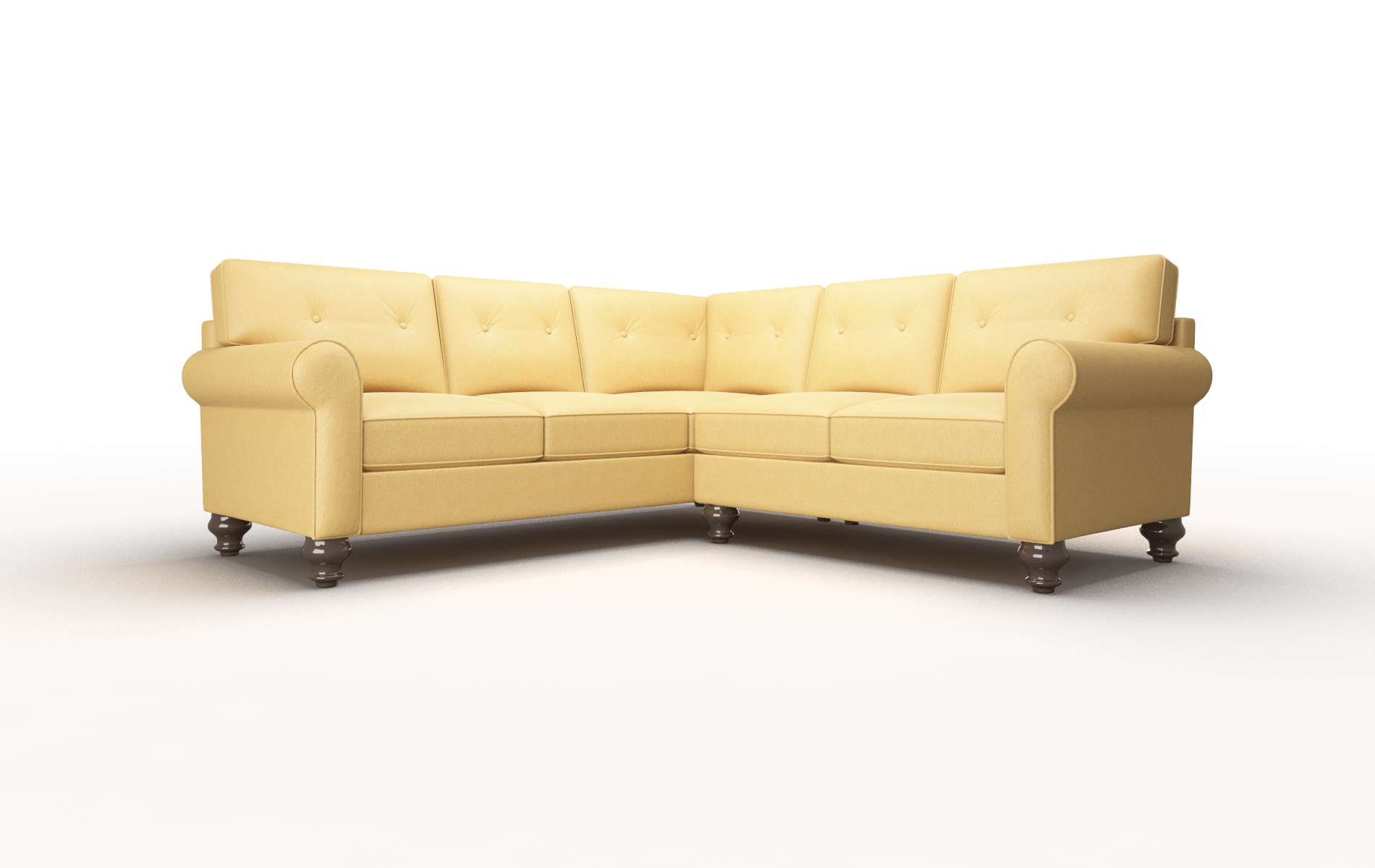 Farah Bella amber Sectional Espresso Legs  1